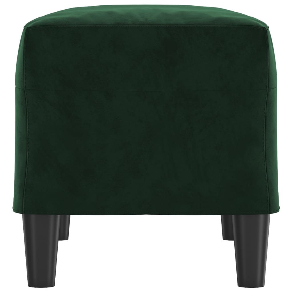 Dark Green Bench 70x35x41 cm Velvet