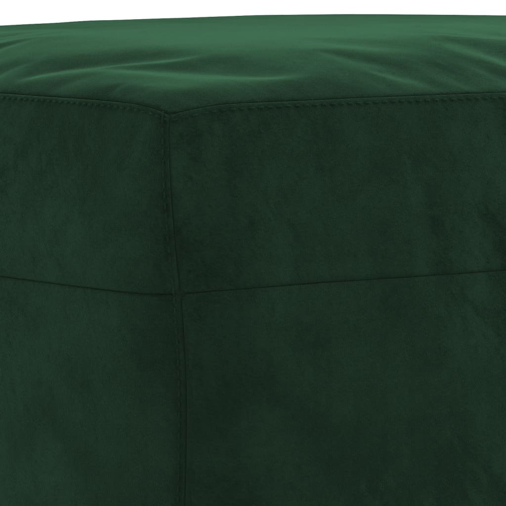 Banc Vert foncé 70x35x41 cm Velours