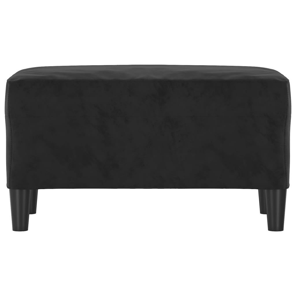 Banc Noir 70x35x41 cm Velours