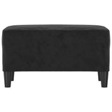 Banc Noir 70x35x41 cm Velours