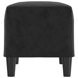 Banc Noir 70x35x41 cm Velours