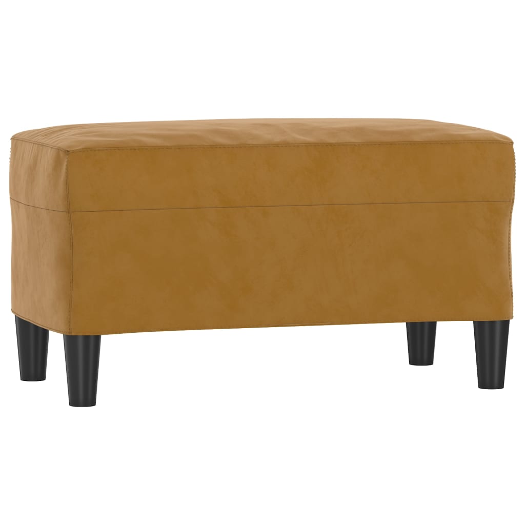 Banc Marron 70x35x41 cm Velours