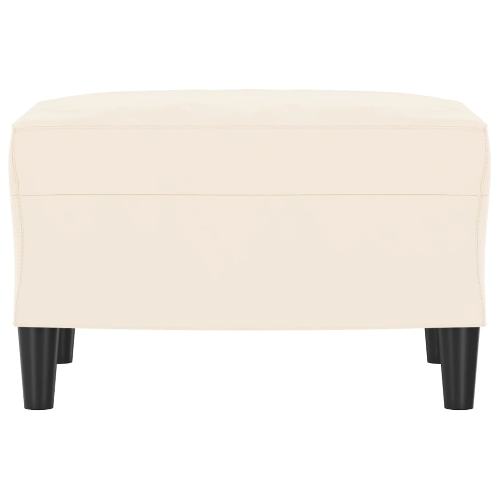 Banc Crème 70x35x41 cm Velours