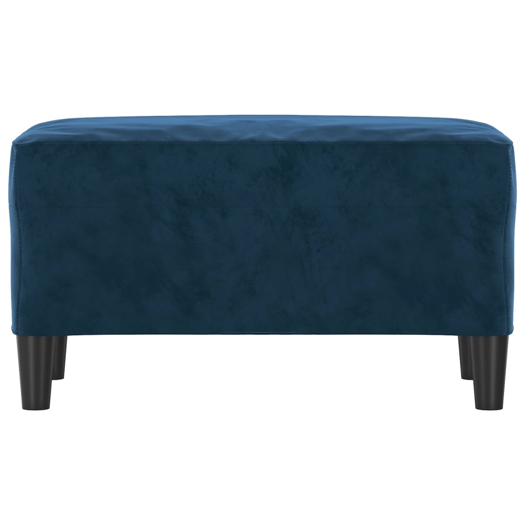 Banc Bleu 70x35x41 cm Velours