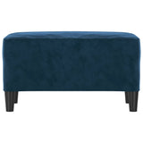 Banc Bleu 70x35x41 cm Velours