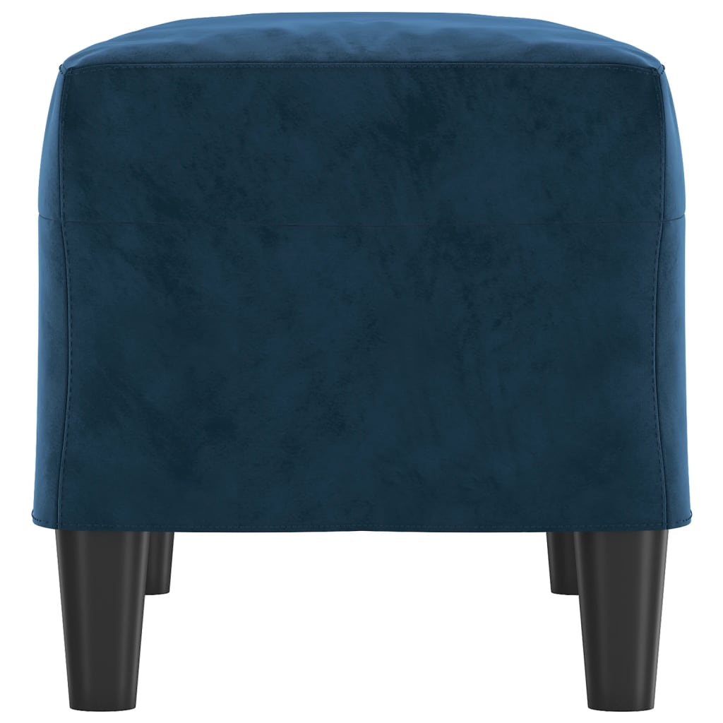 Banc Bleu 70x35x41 cm Velours