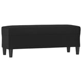 Banc Noir 100x35x41 cm Similicuir