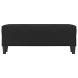 Banc Noir 100x35x41 cm Similicuir