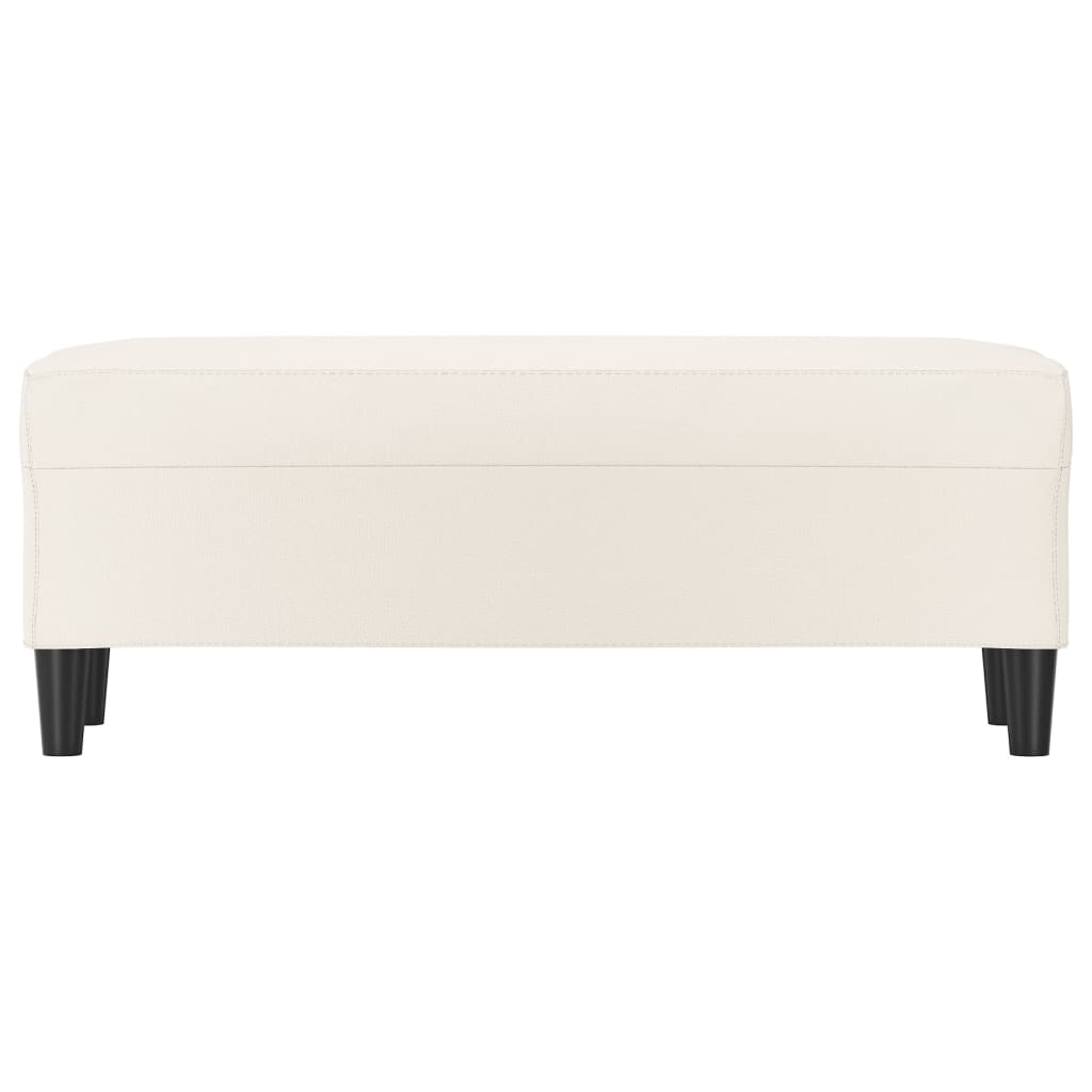 Banc Crème 100x35x41 cm Similicuir