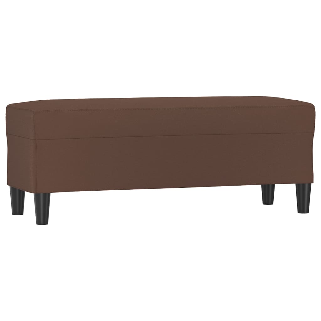 Banc Marron 100x35x41 cm Similicuir