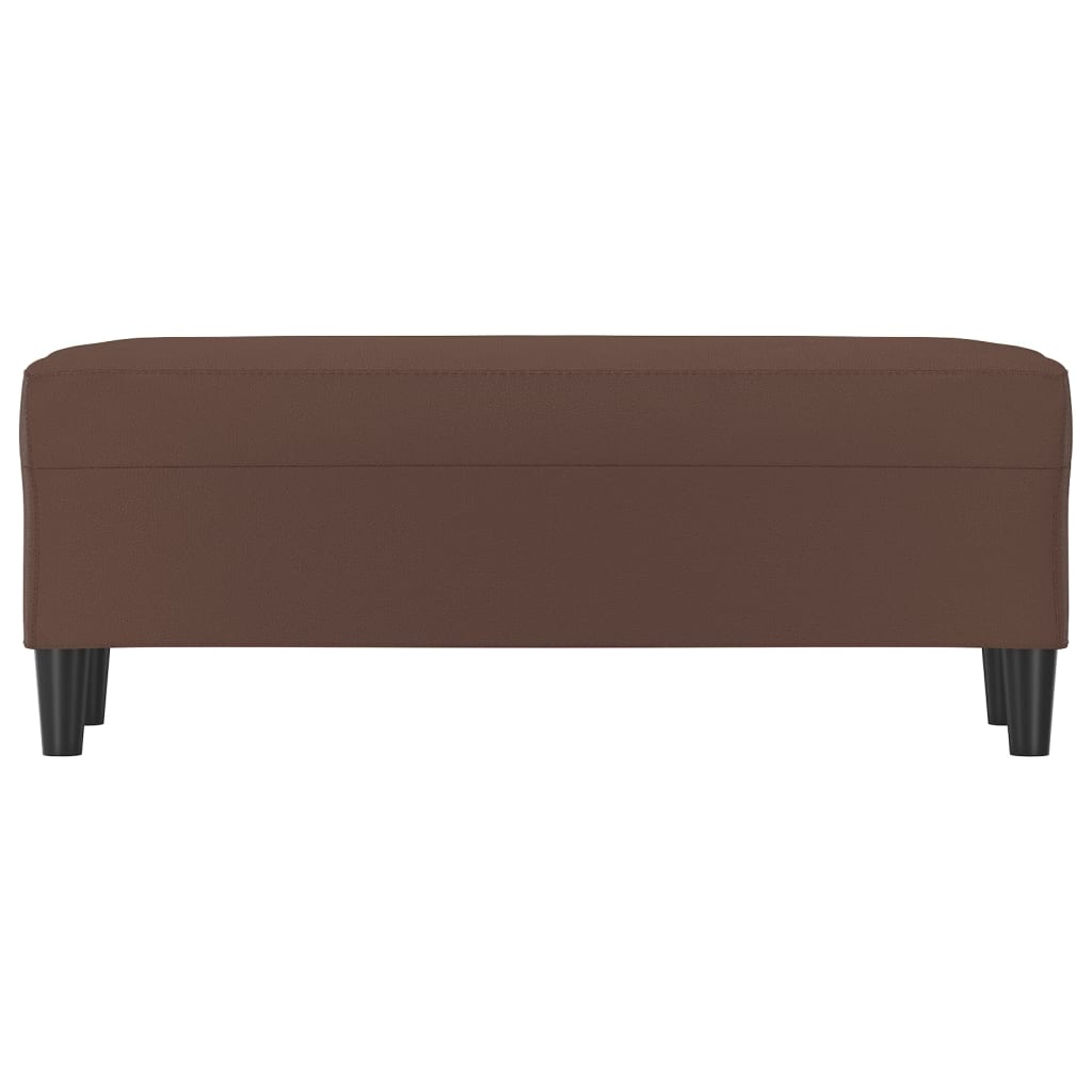 Banc Marron 100x35x41 cm Similicuir