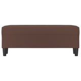 Banc Marron 100x35x41 cm Similicuir