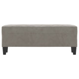 Banc Gris clair 100x35x41 cm Velours