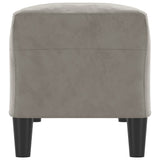 Banc Gris clair 100x35x41 cm Velours