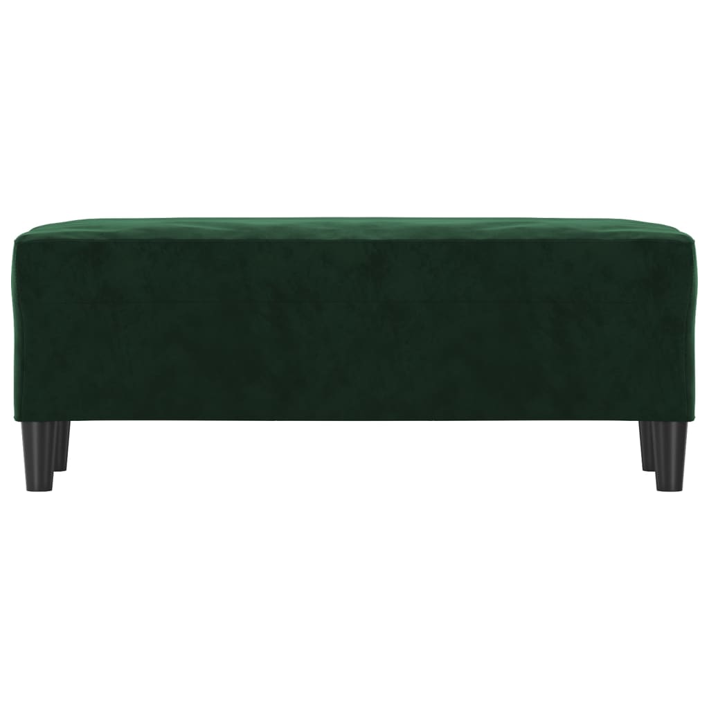 Banc Vert foncé 100x35x41 cm Velours