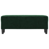 Banc Vert foncé 100x35x41 cm Velours