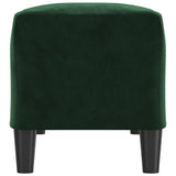 Banc Vert foncé 100x35x41 cm Velours