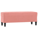 Banc Rose 100x35x41 cm Velours