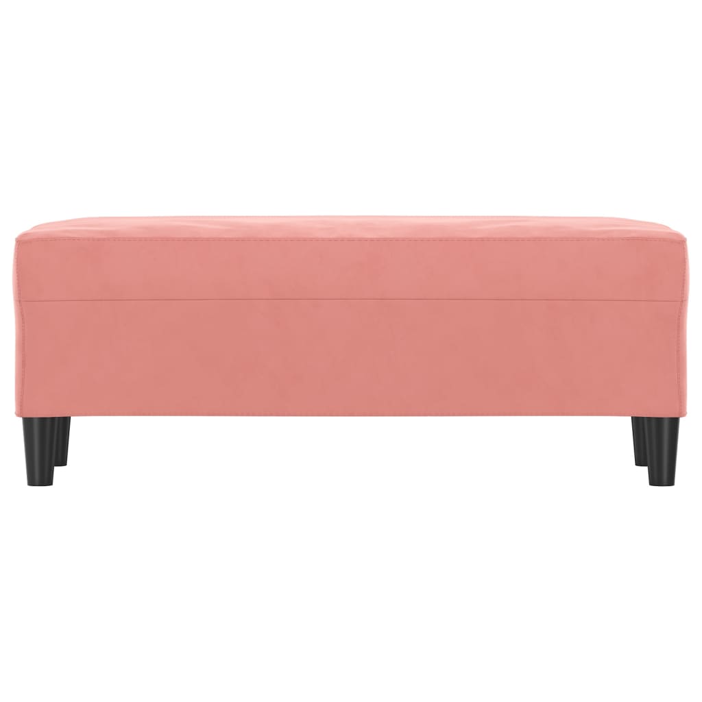 Banc Rose 100x35x41 cm Velours