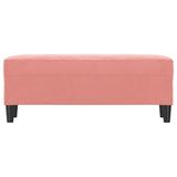 Banc Rose 100x35x41 cm Velours