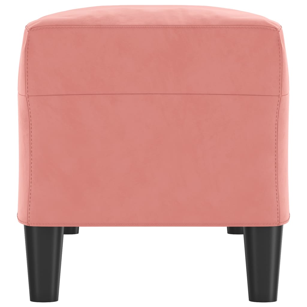 Banc Rose 100x35x41 cm Velours