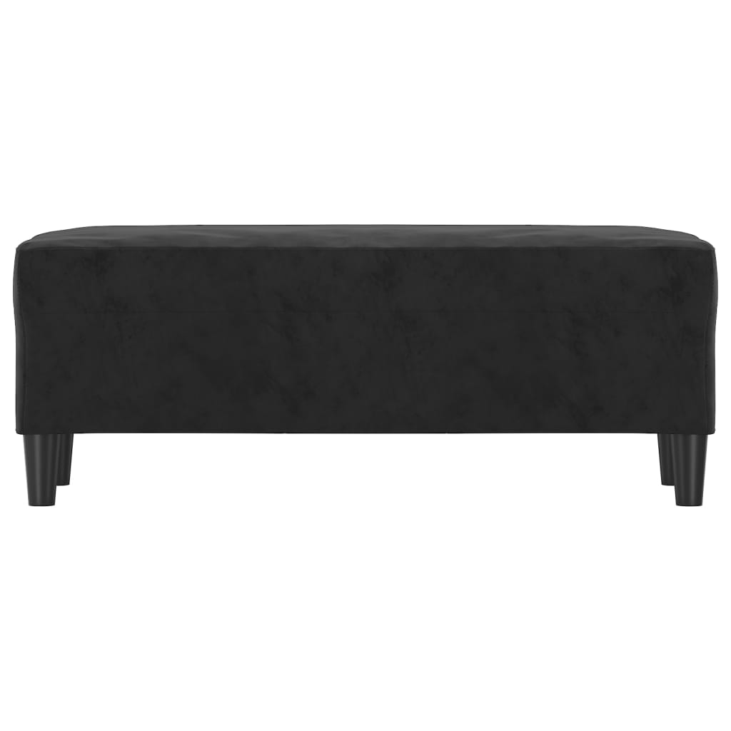 Banc Noir 100x35x41 cm Velours