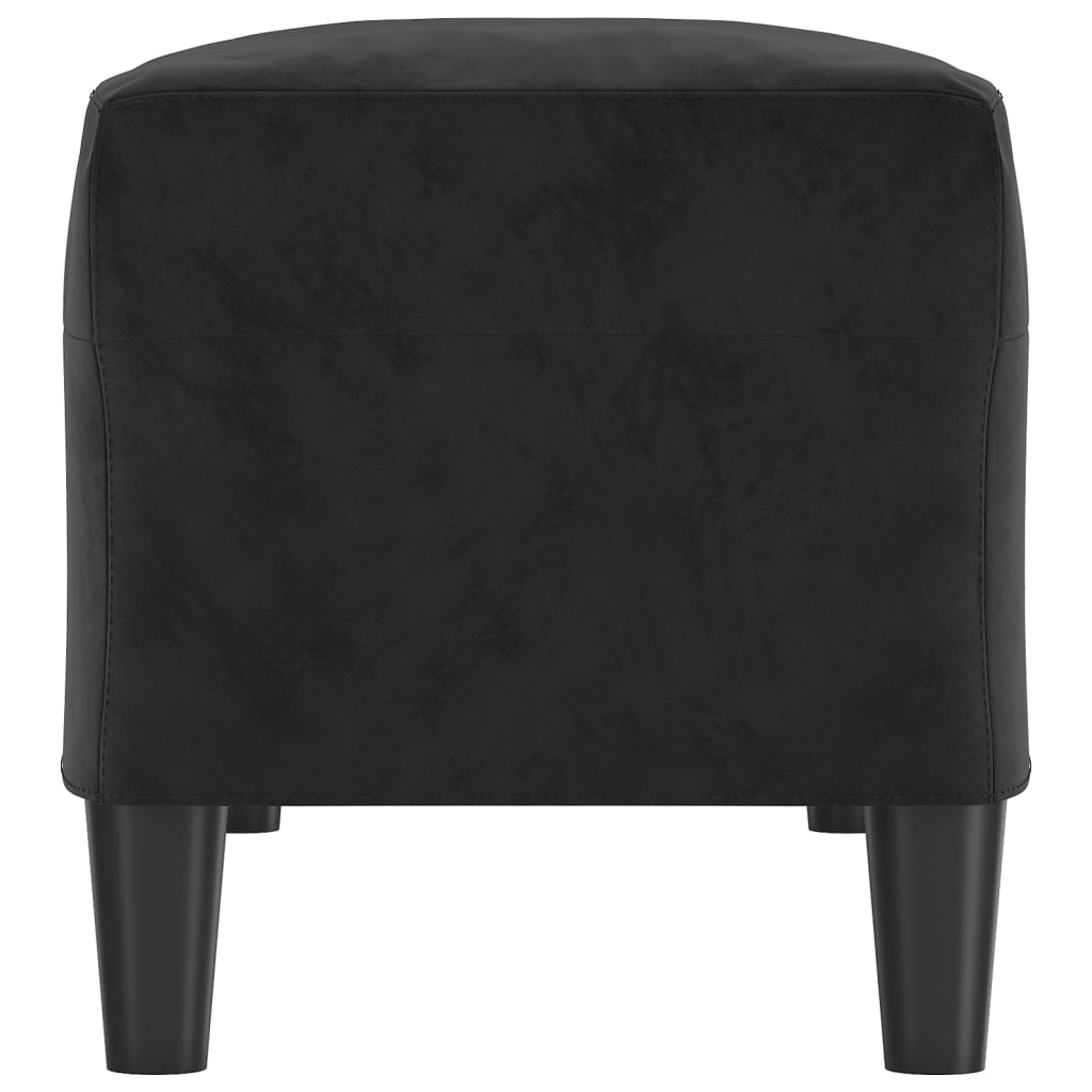 Banc Noir 100x35x41 cm Velours