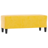 Banc Jaune 100x35x41 cm Velours