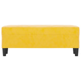 Banc Jaune 100x35x41 cm Velours