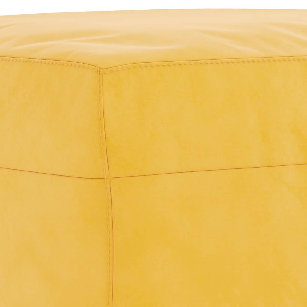 Banc Jaune 100x35x41 cm Velours