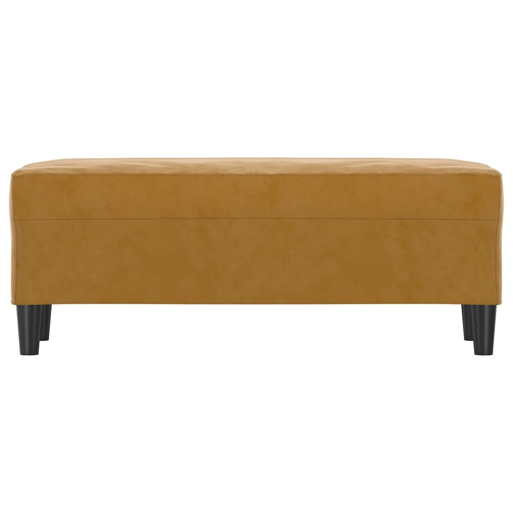 Banc Marron 100x35x41 cm Velours