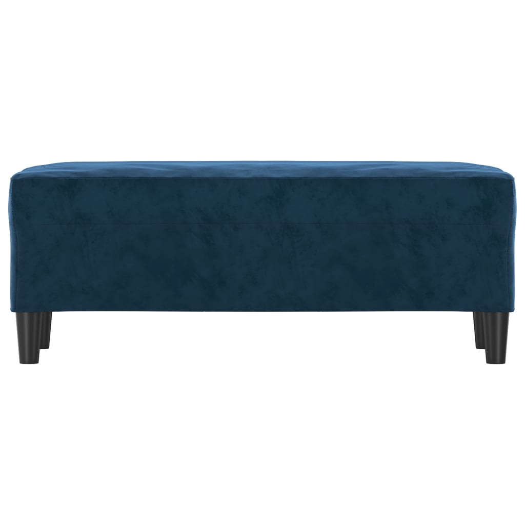 Banc Bleu 100x35x41 cm Velours