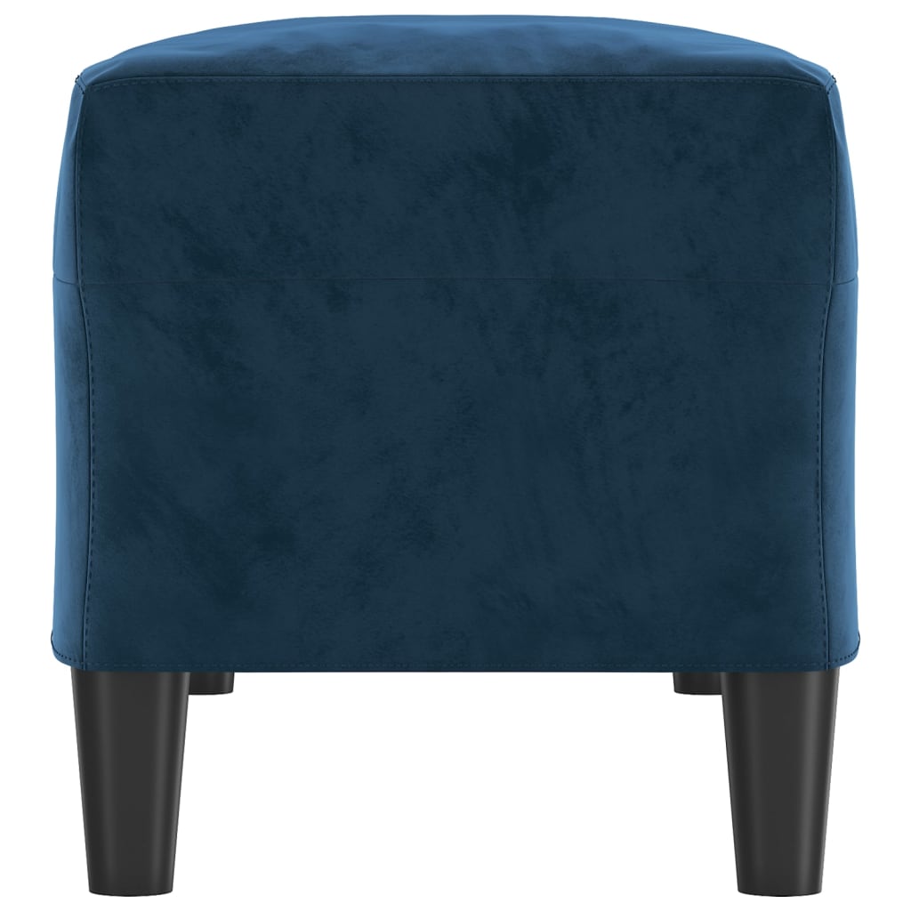 Banc Bleu 100x35x41 cm Velours