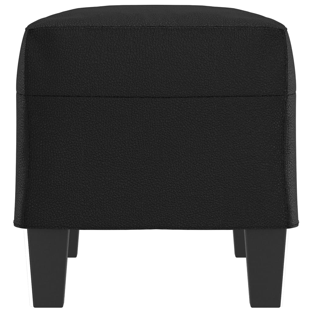 Banc Noir 70x35x41 cm Similicuir