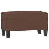 Banc Marron 70x35x41 cm Similicuir