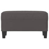 Banc Gris 70x35x41 cm Similicuir