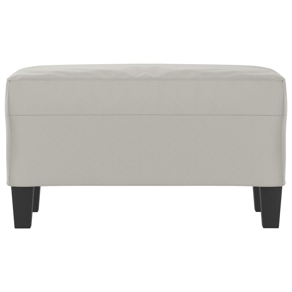 Banc Gris clair 70x35x41 cm Tissu microfibre