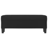 Banc Noir 100x35x41 cm Similicuir