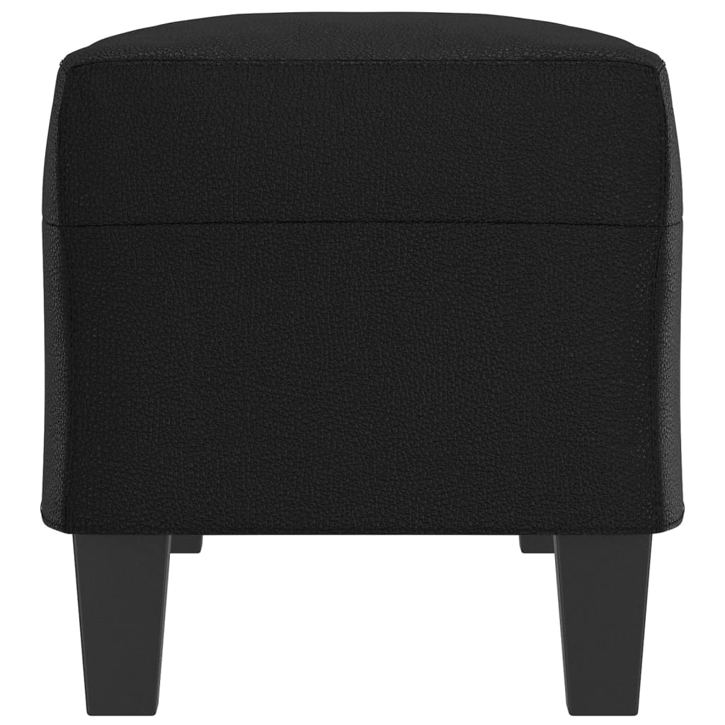 Banc Noir 100x35x41 cm Similicuir