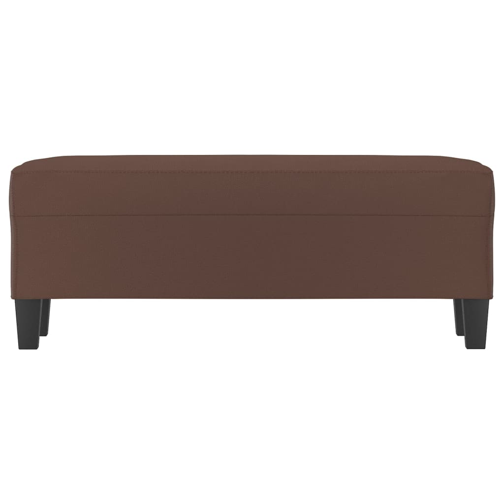 Banc Marron 100x35x41 cm Similicuir