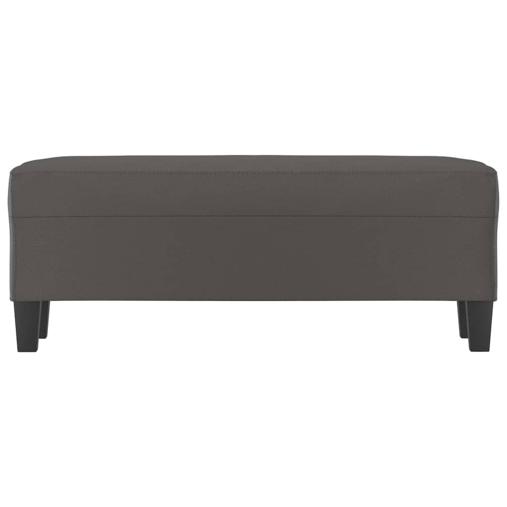 Banc Gris 100x35x41 cm Similicuir