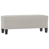 Banc Gris clair 100x35x41 cm Tissu microfibre