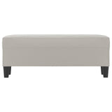 Banc Gris clair 100x35x41 cm Tissu microfibre