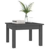 Table basse Gris 45x45x30 cm Bois massif de pin