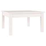 Table basse Blanc 55x55x30 cm Bois massif de pin