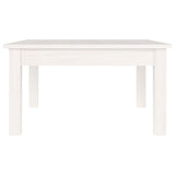 Table basse Blanc 55x55x30 cm Bois massif de pin