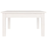 Table basse Blanc 55x55x30 cm Bois massif de pin