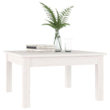 Table basse Blanc 55x55x30 cm Bois massif de pin