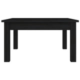 Table basse Noir 55x55x30 cm Bois massif de pin