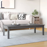 Couchtisch Grau 110x50x30 cm Massives Kiefernholz